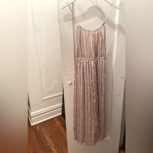 H&M champagne colored maxi dress